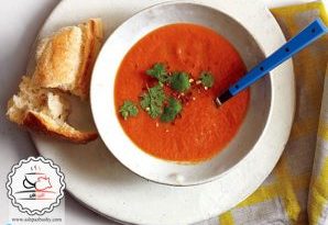 سوپ گوجه فرنگی ادویه دار