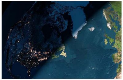 روز و شب کره زمین را یکجا ببینید+ عکس 
