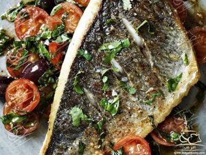 ماهی با سس سالسای سبزیجات