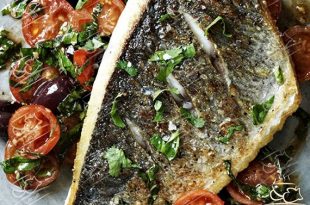 ماهی با سس سالسای سبزیجات