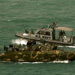 Two US Navy boats in Iran