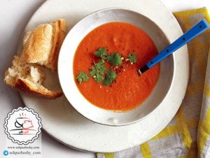 سوپ گوجه فرنگی ادویه دار
